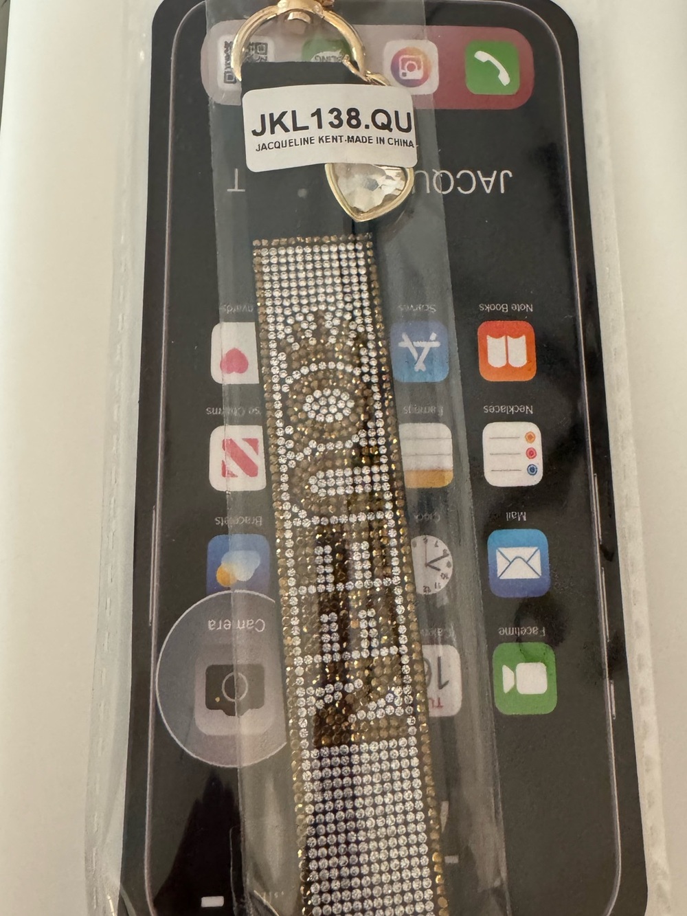 Queen Wristlet for phone, tumbler, purse and more. Sparkling